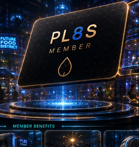 Floating PL8S Member card in the members lounge