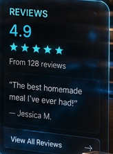 Recent reviews panel