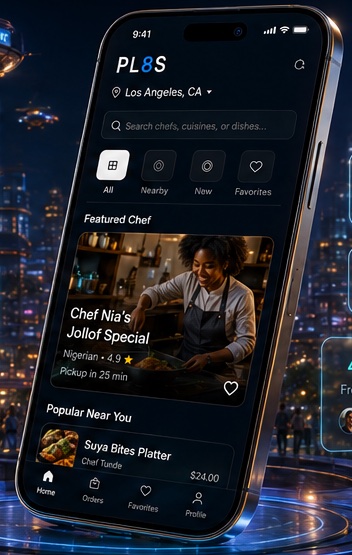 PL8S app in the Future Food District